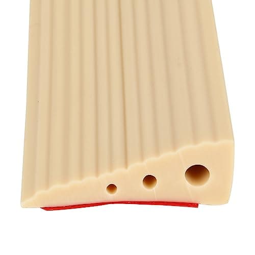 Bandes de transition jackfru 100 cm Largeur 6 cm Hauteur 2 cm - Pour bordure de tapis blanc - Améliore l'accessibilité a — Marron