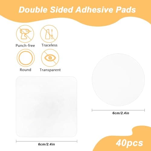 40 Pièces Pastilles Adhésif Double Face Extra Fort pour Décoration de Maison et Bureau, Idéales pour Adultes de Tous les