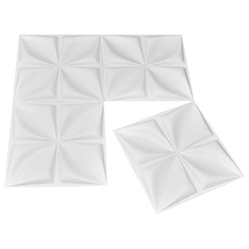 Art3d - Panneaux muraux décoratifs 3D - Blanc - Intérieur - Décoration murale - 3 m²