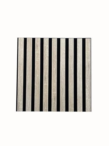 MEBANO Panneaux Acoustiques Chêne Artisan - Décoration Murale pour Salles de Conference - 2x (26,5x240 cm) Noire — Chêne Sonoma
