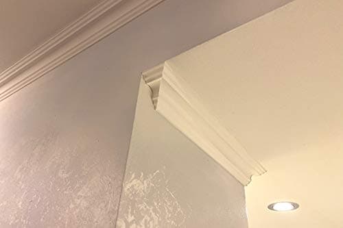 Moulure en stuc professionnel dur blanc lisse Marbet 50x50mm - 20 mètres