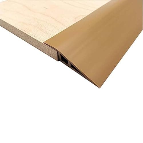 Rampe de Seuil Adhésive PVC, Noir, 2MMième Pente, Deux Côtés Adhésifs — Brun Jaune