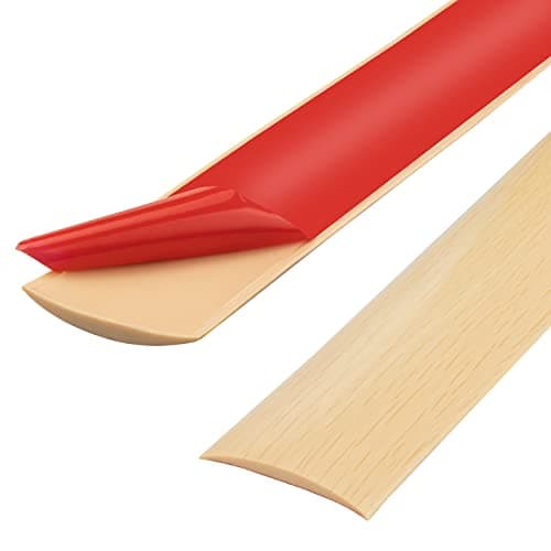 Bande de seuil en PVC pour stratifié - adaptation parfaite pour toute famille - protection parfaite pour les portes de s — Grain d'érable,4cm