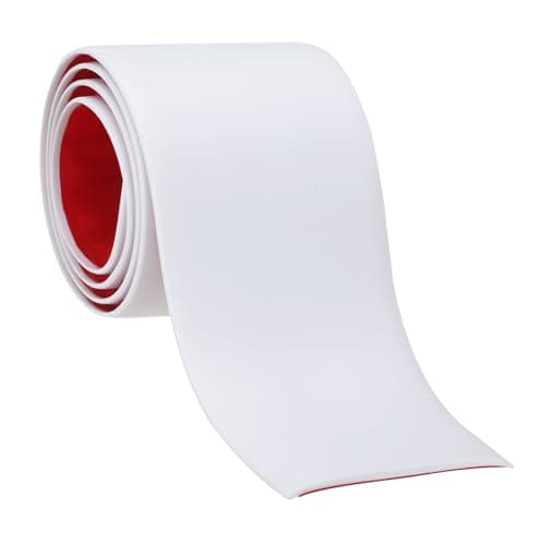 PATIKIL Coupe joints de sol auto-adhésifs 2 po x 3 pi, séparateur de carreaux noirs pour moquette, convient aux portes e — blanc