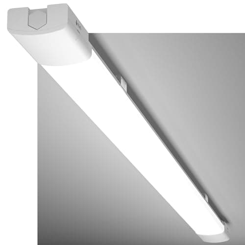 Modlicht Néon LED 120CM Connectée pour Atelier Garage Bureau Grand Magasin Blanc — Blanc