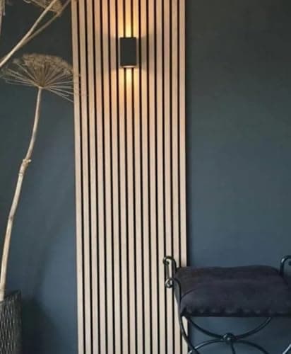 Panneaux acoustiques en chêne clair Sonoma | Hauteur 278 cm | Largeur 60 cm | Épaisseur 9 mm | Roulés