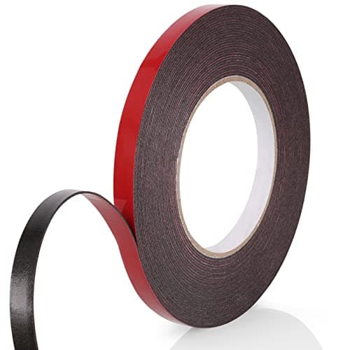 URQT Scotch Double Face Extra Fort, Ruban adhésif imperméable et résistant aux hautes températures pour voiture et maiso — 1 Rouleau (10mm*10m)
