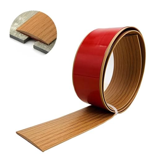 Bande de Transition de Sol Autocollante Gray Wood Grain 7.6cm pour Couvrir Les Espaces Entre Les Sols en Bois - Sécurité — Yellow Oak