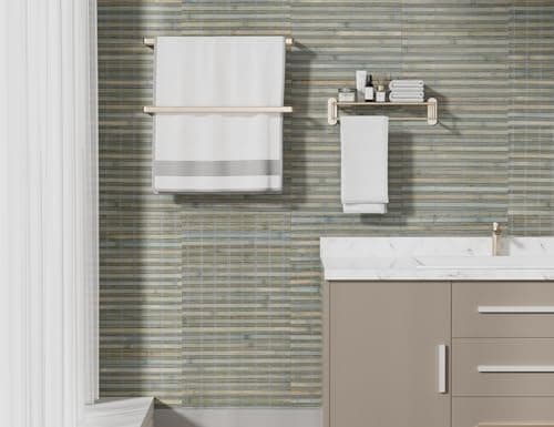 SINGULARWOOD Lot de 4 panneaux muraux en bambou pour décoration d'intérieur et traitement de plafond, revêtement mural W