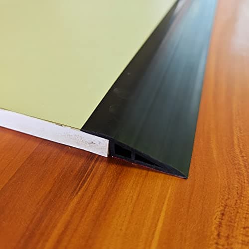Rampes de seuil en PVC pour sol stratifié et moquette - Convient aux escaliers - Facilité d'-installation autocollante -