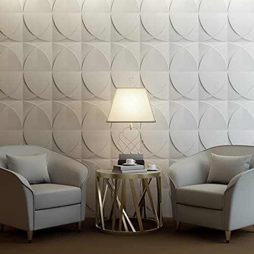 Title: Art3d Lot de 33 panneaux muraux 3D décoratifs en PVC Blanc parfait pour décoration salon et bureau 3 m² tendência