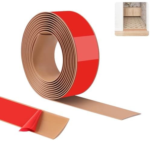 Bandes de transition PVC 200cm auto-adhésives pour sols stratifiés et moquettes — Marron