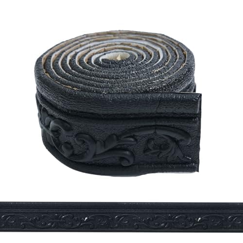 WADILE Frise Murale Autocollante Blanche pour Salle de Bain et Cuisine - Étanche, Décorative et FlexIBLE