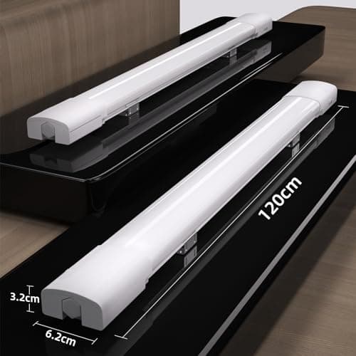 Modlicht Néon LED 120CM Connectée pour Atelier Garage Bureau Grand Magasin Blanc