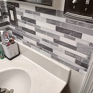 <think>

</think>

Carrelage Autocollant 3D Gris pour Cuisine et Salle de Bains, 30x30cm, Lot de 10 Pièces, Vinyle Adhés