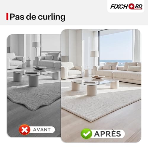 Ruban Adhésif Double Face FIXCHORD Extra Fort pour Murs et Moquettes,traitable par tous et imperméable, adapté aux Répar