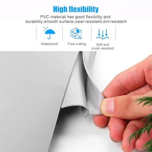 Bande de transition autocollante PVC gris 5m pour moquette et plancher bois - Étanchéité porte - Sécurité et esthétique