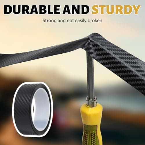 Carbon Adhésif pour VoitureProtection Seuil de Porte VoitureAutocollant Carbone 3cm x 5m pour Voiture
