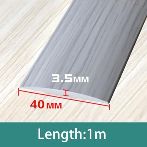 Bande de seuil en PVC 100cm Grain de bois de frêne pour revêtement de sol stratifié (100cm-4cm)  
Bande de transition au