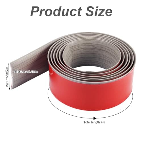 Barre de Seuil Autoadhésive 2mx5cm, Transitions de Moquette en PVC