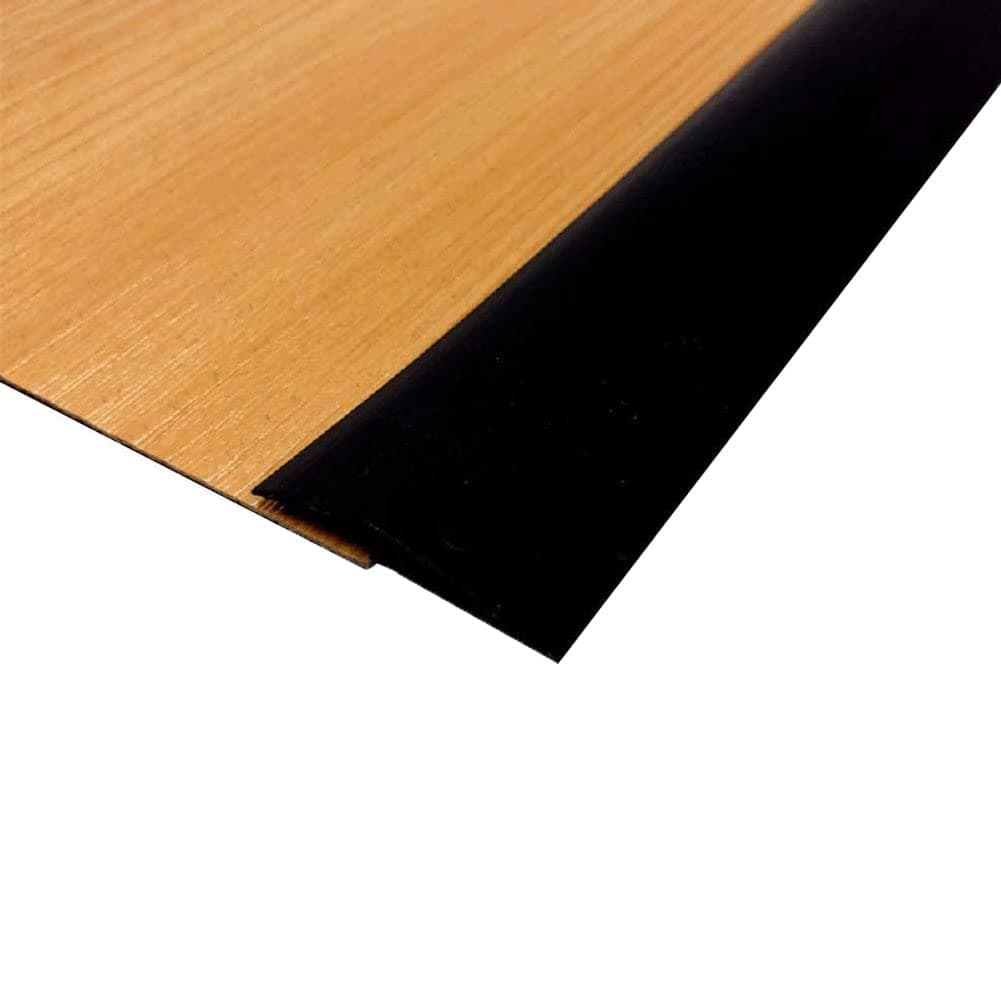 Rampe de Seuil Adhésive PVC, Noir, 2MMième Pente, Deux Côtés Adhésifs