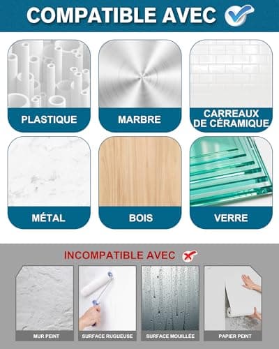 Emitever Ruban adhésif double face extra fort 06311 - Puissant et polyvalent - Idéal pour tous vos projets intérieurs et