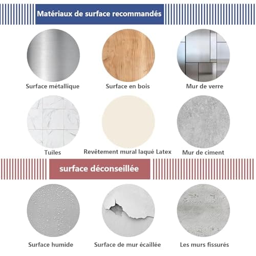Kinoco Puissant Adhésif Double Face Autocollants - Maison, Décoration & DIY - Forte Adhésion (5 cm x 3 cm x 3 mm)