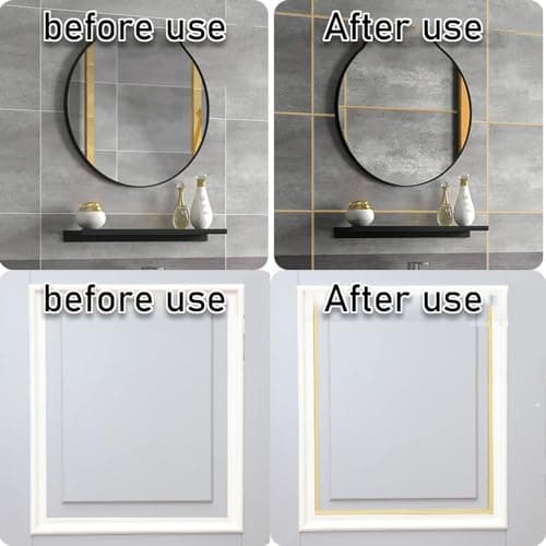 Moulure autocollante pour plafond blanc 6m x 8mm x 3mm chaudes tendances