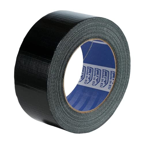 Ruban toilé américain ACIT 50 mm x 25 mètres blanc, réparations et bricolage imperméable, isolant pour tous types de rép — Noir