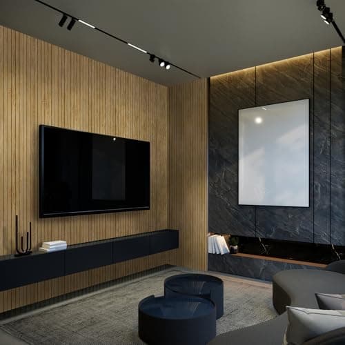 Panneaux Muraux PVC WADILE Imitation Bois 3D Auto-adhésifs – Isolation Phonique Salon Cuisine – Couverture env. 1,04 m²