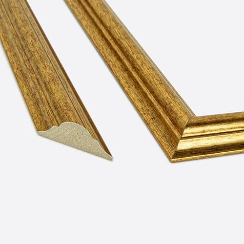 Art3d lot de 6 moulures murales prédécoupées - parfait pour la décoration murale intérieure - facile à installer avec de — Or Vintage-style 1