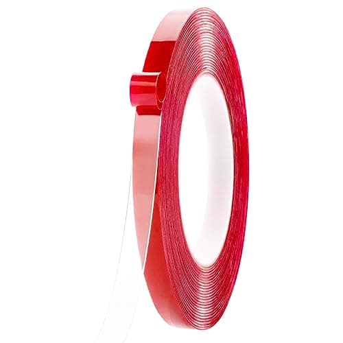 Q.Laomi Ruban Adhésif Double Face Extra Fort, Maison et Bureautique, Fixant LED et DIY, Amovible et Imperméable, 10M x 1