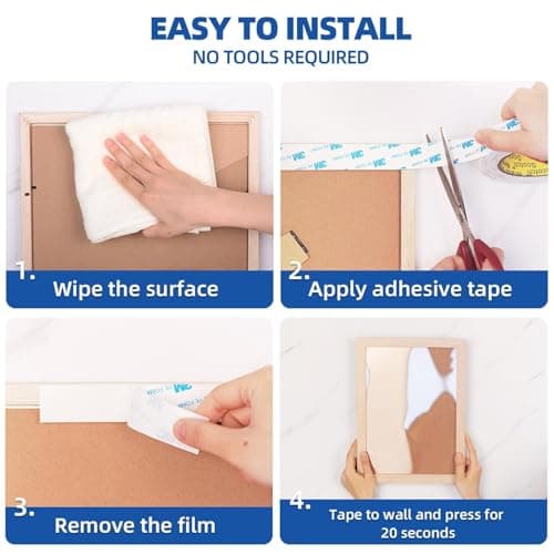 Kinoco Ruban Double Face Extra Fort - Mousse PE - fixation permanente intérieur/ extérieur (20mm x 3m)