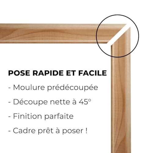 NORDLINGER PRO Kit moulure de soubassement 4m - Moulure murale FSC 100% pour une décoration élégante - Parfait pour donn