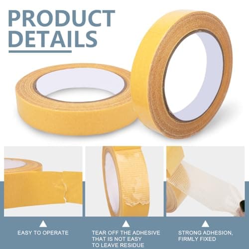 Innfeeltech Double Face Ruban Adhésif 2 Rouleaux 20mm*20M pour Sol et Moquette Chic et Fonctionnel