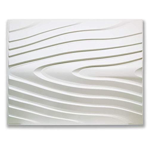 Panneau mural décoratif CIRCLE-BIT, fibre de bambou naturel, blanc, intérieur, décoration murale, éco-friendly, 30x40 cm