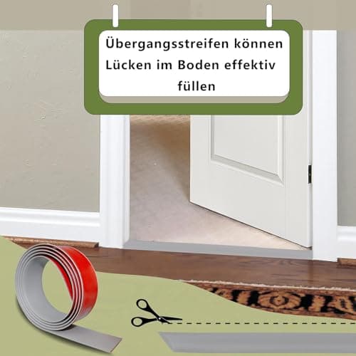Profilé de Transition Autocollant Gris pour Planchers en Bois et Carrelages dans les Pièces 1,5m x 4cm Revêtements de So