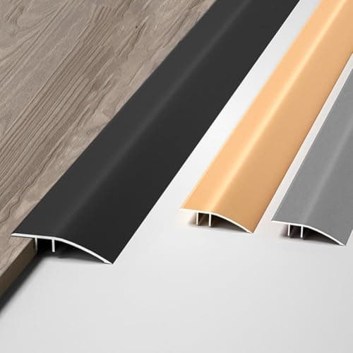 Rampe de Seuil en Aluminium pour Accessibilité, Barre de Transitoire avec Pente 6-12mm (0,9m × 4,3cm), Rattrapage de Mar