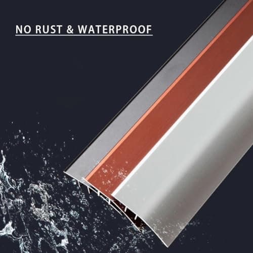 Rampe de Seuil en Aluminium pour Accessibilité, Barre de Transitoire avec Pente 6-12mm (0,9m × 4,3cm), Rattrapage de Mar