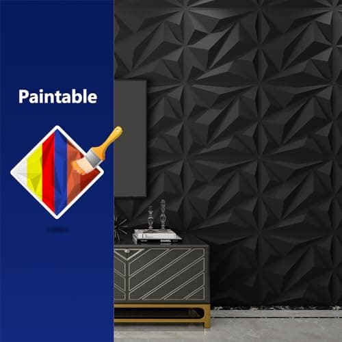Art3dwallpanels Lot de 33 Panneau mural 3D en PVC pour décoration murale intérieure - Texture 3D, 30x30cm, 3㎡ - Décorati