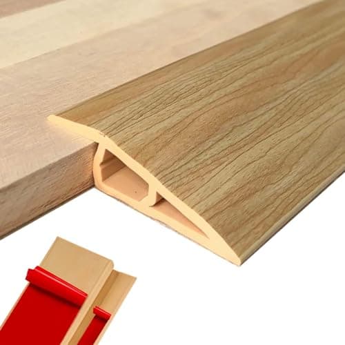 Barre de seuil adhésive PVC gris, seuil de porte réglable, hauteur 5~10mm, longueur 2m, idéal pour rattraper le niveau d — Grain de Bois Clair