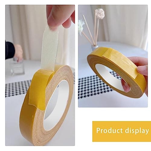 OXTXO Ruban Adhésif Double Face Résistant - Pour Tapis et Bricolage, Idéal pour Usage Domestique - Transparent - 2 x 10