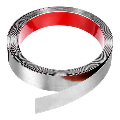 QUARKZMAN Garniture Murale d'Acier Inoxydable, Cadre Auto-Adhésif, Argent | Meilleures Ventes | Découvrez Maintenant