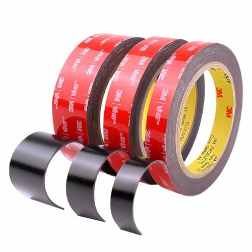 Hanfix Ruban adhésif double face extra fort pour(intérieur et extérieur), imperméable, résistant aux températures, haute
