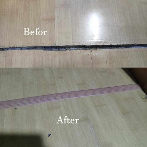 Générique Bande de Transition Autocollante en PVC Blanc 4 cm pour Carrelage Bois Stratifié Seuil de Porte