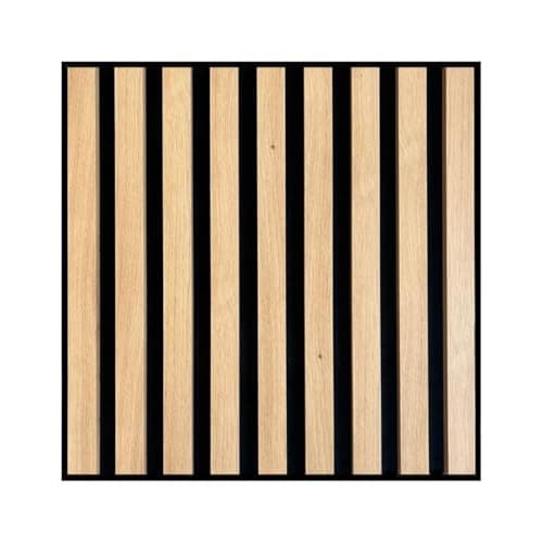 MEBANO Panneaux Acoustiques Chêne Artisan - Décoration Murale pour Salles de Conference - 2x (26,5x240 cm) Noire — Chêne Artisan