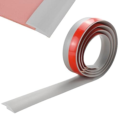 Barre De Seuil Adhesive Multiniveau 4M Gris PVC Baguette De Finition