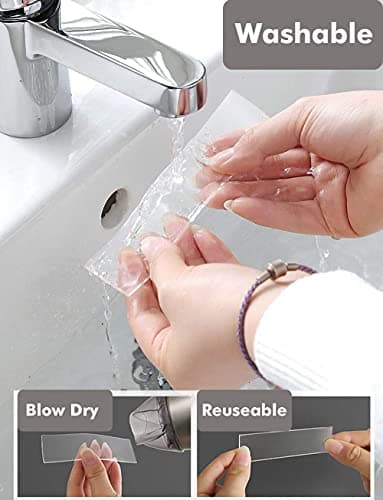 Ruban nano double face LLPT 2,5cm x 10m robuste et sans résidu pour le bureau, la maison et le magasin deco et affichage