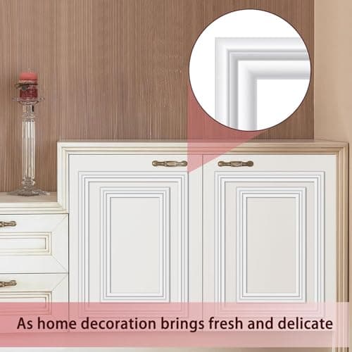Moulure de décoration murale 3D autocollante Designmoderne pour décoration murale Wohnzimmerset 6,1 x 4,1 cm  
Moulure d