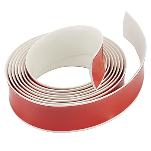 Bande de transition autocollante blanc pour seuil de porte imperméable - Revêtement de sol plat en stratifié (3,75 x 100